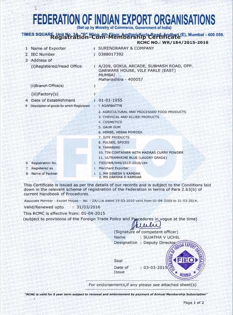 Certificates